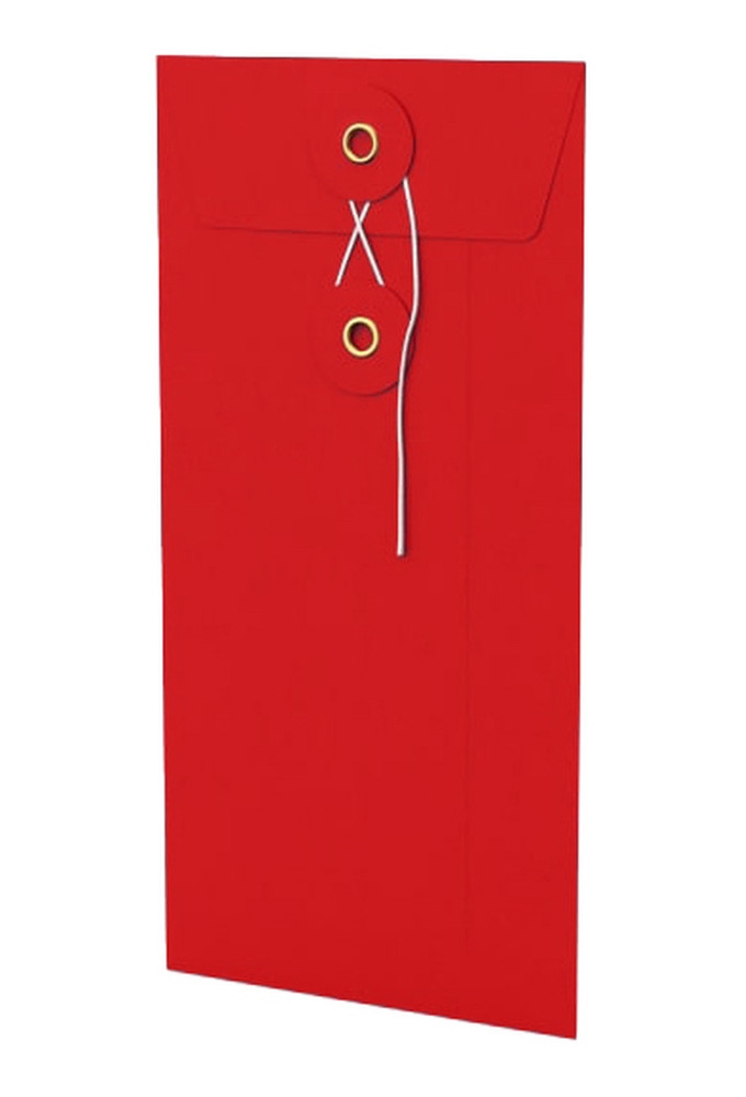 Envelop Met Japanse Sluiting Tokyo Rood 22x11cm 100stuks