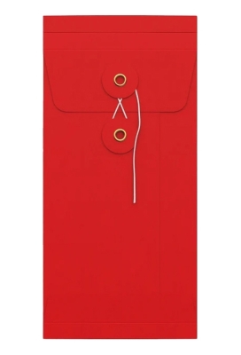 Envelop Met Japanse Sluiting Tokyo Rood 22x11x2.5cm 100stuks