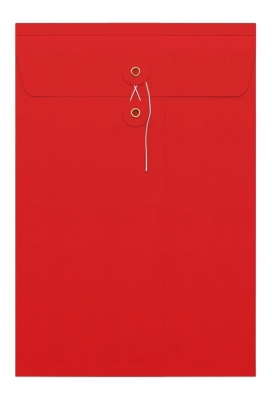 Envelop Met Japanse Sluiting Tokyo Rood 32.4x22.9x2.5cm 100stuks