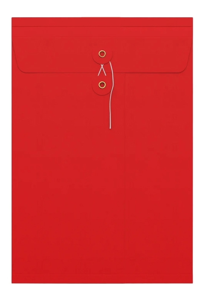 Envelop Met Japanse Sluiting Tokyo Rood 32.4x22.9x2.5cm 100stuks