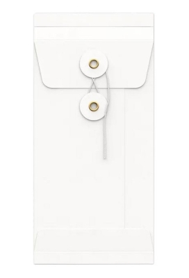 Envelop Met Japanse Sluiting Tokyo Wit 22x11x2.5cm 100stuks