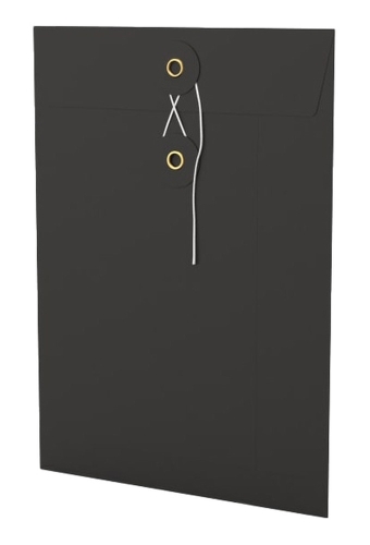 Envelop Met Japanse Sluiting Tokyo Zwart 22.9x16.2cm 50stuks