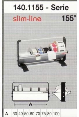 Etiketrolhouder Dispenser 15.5x27x7.5+30cm + Voet