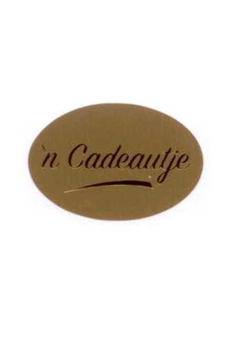 Etiketten Everyday 'n Cadeautje Goud 3.7x2.5 cm 500stuks