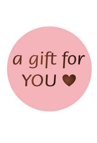 Etiketten Everyday A Gift For You Roze 4cm 500stuks