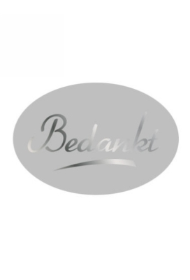 Etiketten Everyday Bedankt Zilver 3.7x2.5cm 500stuks