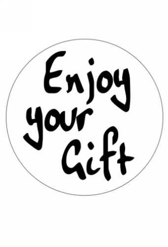 Etiketten Everyday Enjoy Your Gift 4cm 500stuks