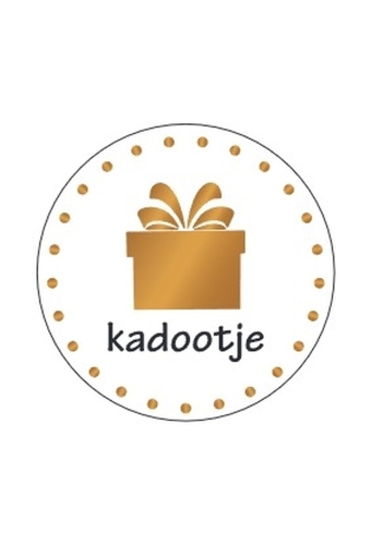 Etiketten Everyday Kadootje Goud Metallic 4cm 500stuks