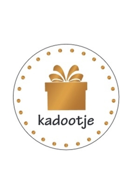 Etiketten Everyday Kadootje Goud Metallic 4cm 500stuks