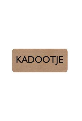 Etiketten Everyday Kadootje Kraft 3.8x1.6cm 500stuks