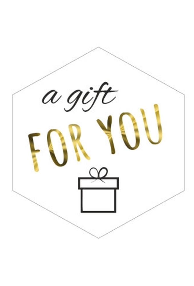 Etiketten Everyday Ruit A Gift For You 3.9x4.1cm 250stuks