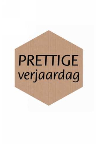 Etiketten Feest Ruit Prettige Verjaardag Kraft 5x4.5cm 500st op is op