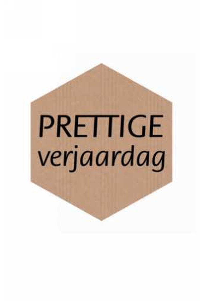 Etiketten Feest Ruit Prettige Verjaardag Kraft 5x4.5cm 500st op is op