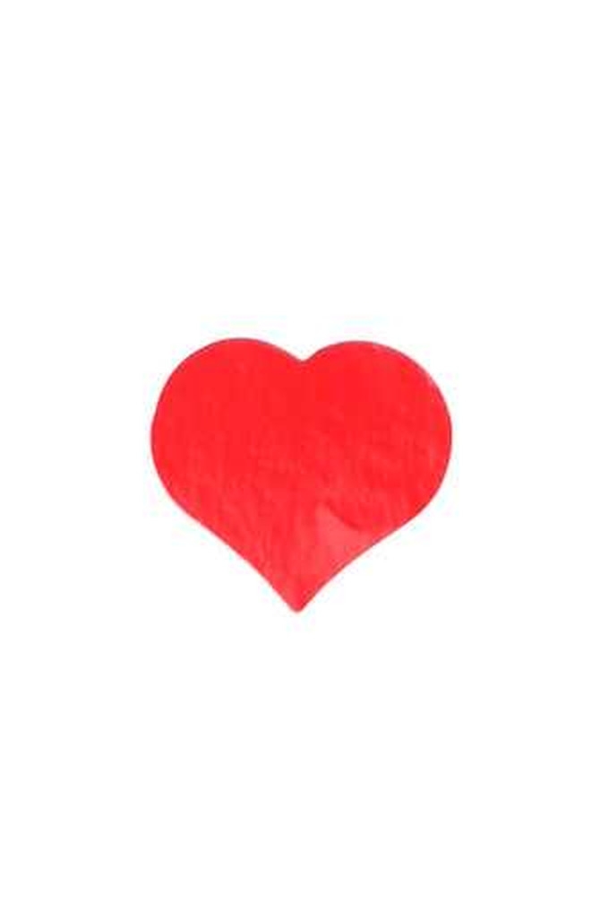 Etiketten Liefde Hartje Rood Groot Blanco 4.2x3.7cm 500stuks