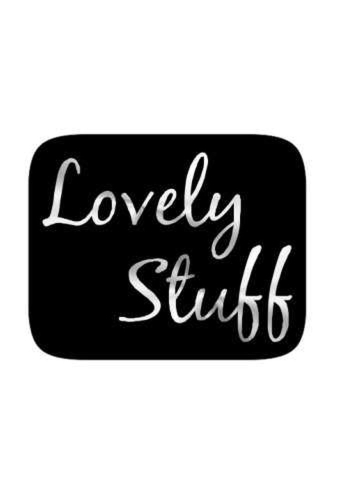 Etiketten Liefde Lovely Stuff Mat Zwart Zilver 3.7x3cm 500st OP IS OP