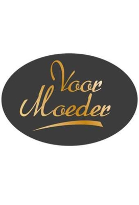 Etiketten Moeder Voor Moeder Zwart 3.7x2.5cm 500stuks