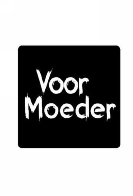 Etiketten Moeder Zwart Voor Moeder Wit 4.5x4.5cm 500stuks op is op