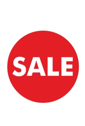Etiketten Sale Rood 2cm 500stuks