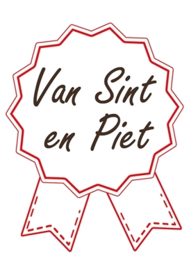 Etiketten Sint Cadeauzegel Van Sint en Piet 4x5cm 500stuks OP IS OP