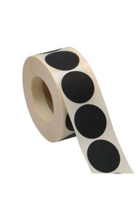 Etiketten Zwart Sluiting Zegel Rond 3.5cm 1000stuks
