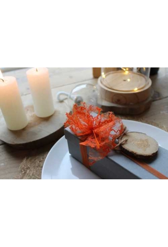 Fibre Linnen Zwart 60 cm x 25 meter Kadoverpakking