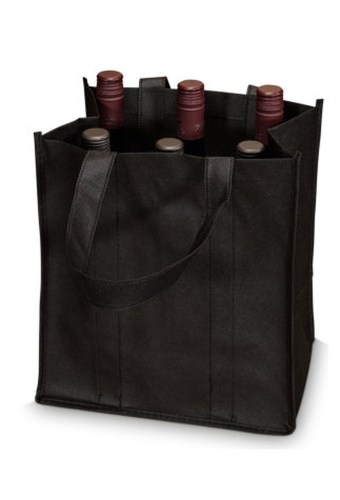 Flessentas Non Woven Zwart 6 vaks 300x28x19cm 30stuks