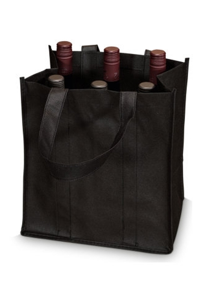 Flessentas Non Woven Zwart 6 vaks 300x28x19cm 30stuks