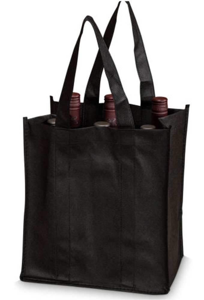 Flessentas Non Woven Zwart 6 vaks 300x28x19cm 30stuks