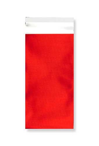 Folie Enveloppen Aalst Mat Metallic Rood 11x22cm (DL) 100stuks
