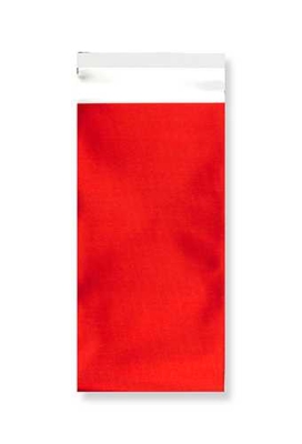 Folie Enveloppen Aalst Mat Metallic Rood 11x22cm (DL) 100stuks