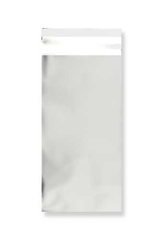 Folie Enveloppen Aalst Mat Metallic Zilver 11x22cm (DL) 100stuks