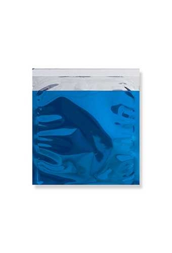 Folie Enveloppen Leuven Metallic Blauw 16.5x16.5cm 100stuks