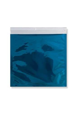 Folie Enveloppen Leuven Metallic Blauw 22x22cm 100stuks