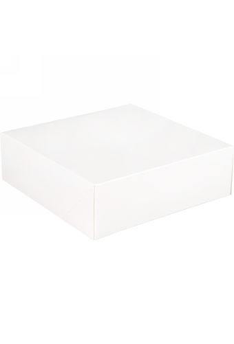 Gebaksdoos Blanco Wit Met Klep 25x25x8cm 270gram 175stuks OP IS OP