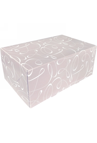 Gebaksdoos Swirl Met Klep 21x14x8cm 250gram 100stuks OP IS OP