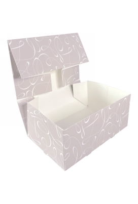 Gebaksdoos Swirl Met Klep 21x14x8cm 250gram 100stuks OP IS OP