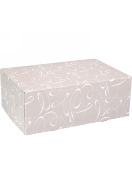 Gebaksdoos Swirl Met Klep 24x16x9cm 250gram 100stuks OP IS OP