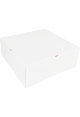 Gebaksdoos Wit Met Klep 26x26x10cm 270gram 100stuks OP IS OP