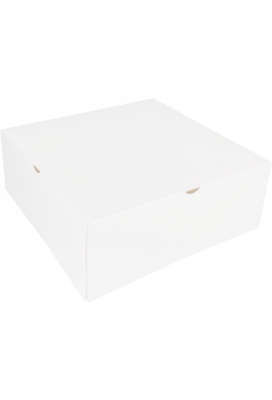 Gebaksdoos Wit Met Klep 26x26x10cm 270gram 100stuks OP IS OP