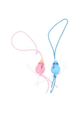 Gelukspoppetjes Flesje Roze & Blauw Met Koord 100stuks