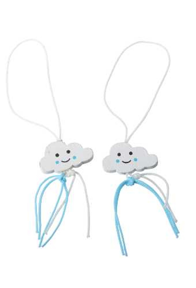 Gelukspoppetjes Wolkje Baby Blauw Met Koord 100stuks