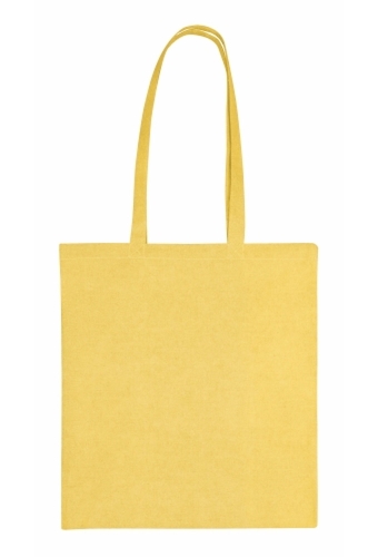 Gerecyclede Draagtassen Geel Met Hengsel 38x42cm 140 grams 250stuks