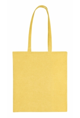 Gerecyclede Draagtassen Geel Met Hengsel 38x42cm 140 grams 250stuks