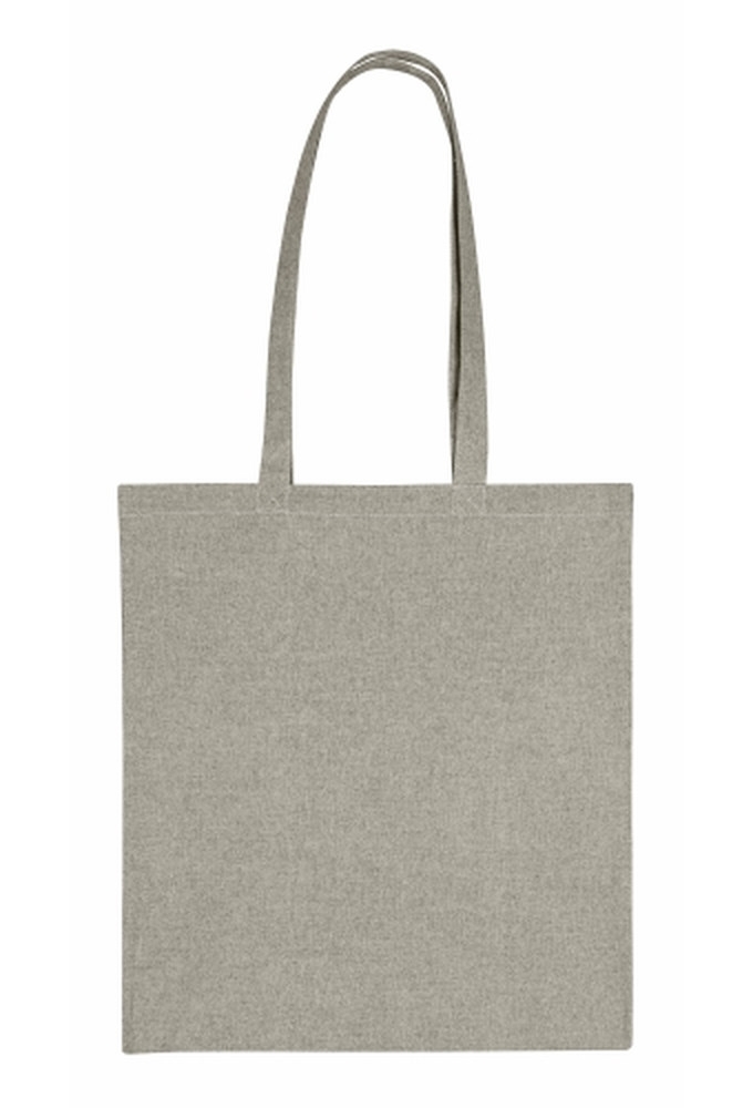 Gerecyclede Draagtassen Grijs Met Hengsel 38x42cm 140gram 250st