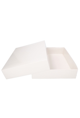 Geschenkdoos & Deksel Gaby Wit Blinkend 40x31x8cm 50stuks