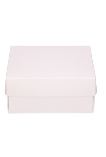 Geschenkdoos & Deksel Gaby Wit Mat 12x12x5.5cm 100stuks