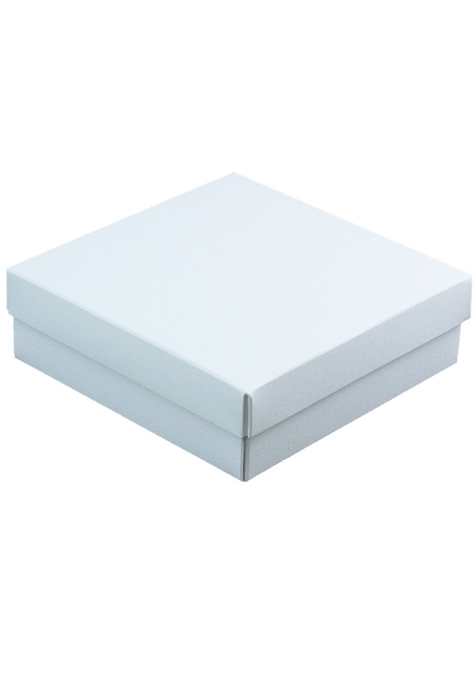 Geschenkdoos 12.5x12.5x4cm Bert Mat Wit 50stuks