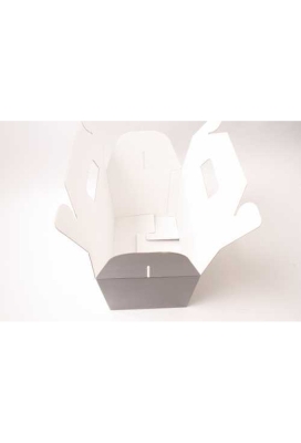 Geschenkdoos Draagdoos XL Met Handvat Wit 30x20x20cm 25stuks OP IS OP