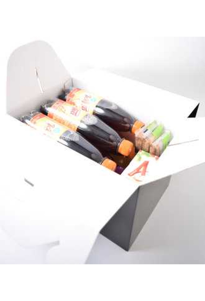 Geschenkdoos Draagdoos XL Met Handvat Wit 30x20x20cm 25stuks OP IS OP