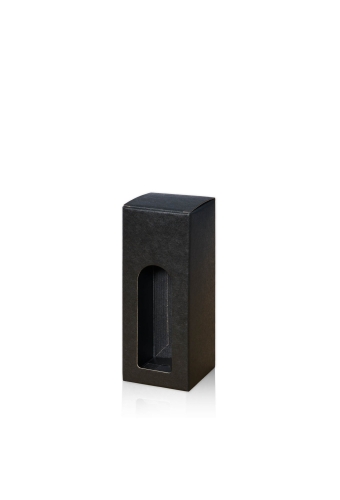 Geschenkdoos Glad Zwart & Venster 8.5x8.5x22cm 50stuks